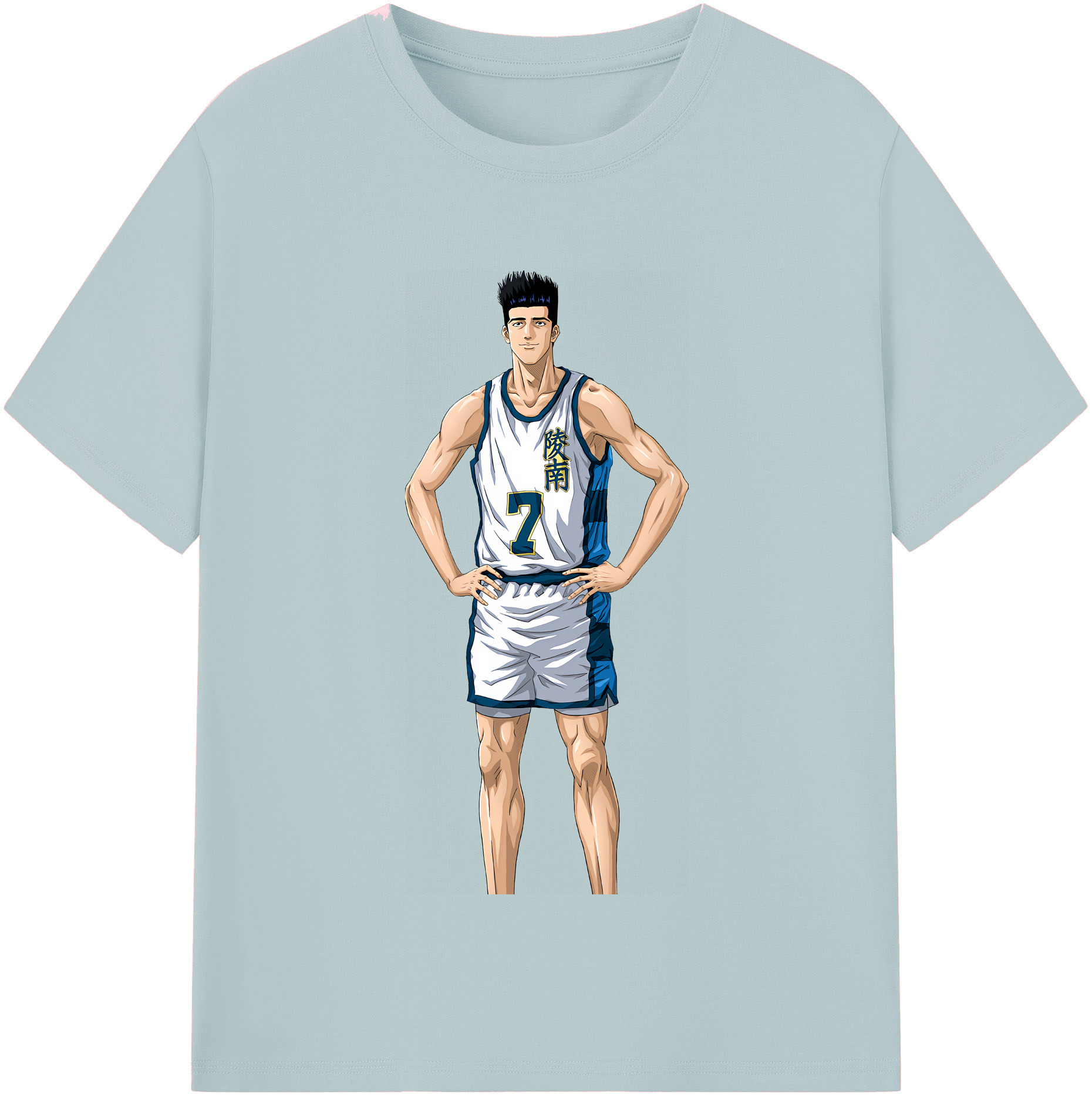 SLAM DUNK／スラムダンク 綿100％半袖Tシャツ（フロントプリント）